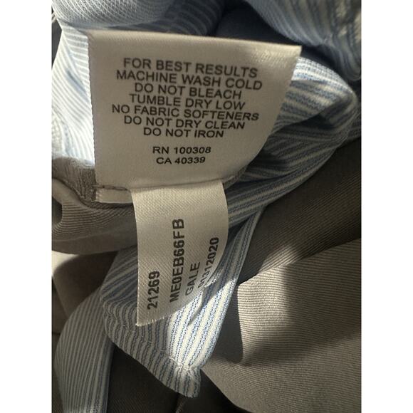 Peter Millar Performance 5-Pocket Core Pant Gray Chino Twill Men's 40 x 32 *Flaw - Picture 7 of 13